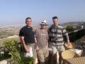 Csaba and Arpad with Jim in Mdina